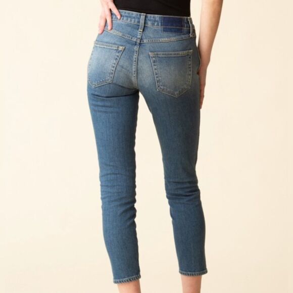 Amo Twist Seam Mid Rise Ankle Skinny Jeans In Liberty women’s Size 28 - Picture 2 of 6